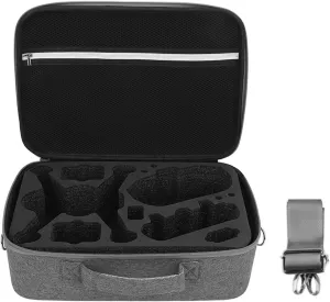Drone Carrying Case Storage Bag Travel Handbag for DJI FPV Drone, Gray (Black)