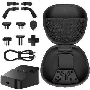 DUXICEPIN Complete Component Pack for Xbox Elite Controller Series 2 / Series 2 Core, Xbox Accessories Includes 1 Carrying Case, 1 Charging Dock, 4 Paddles, 4 Thumbsticks, 1 D-Pads & 1 Adjustment Tool
