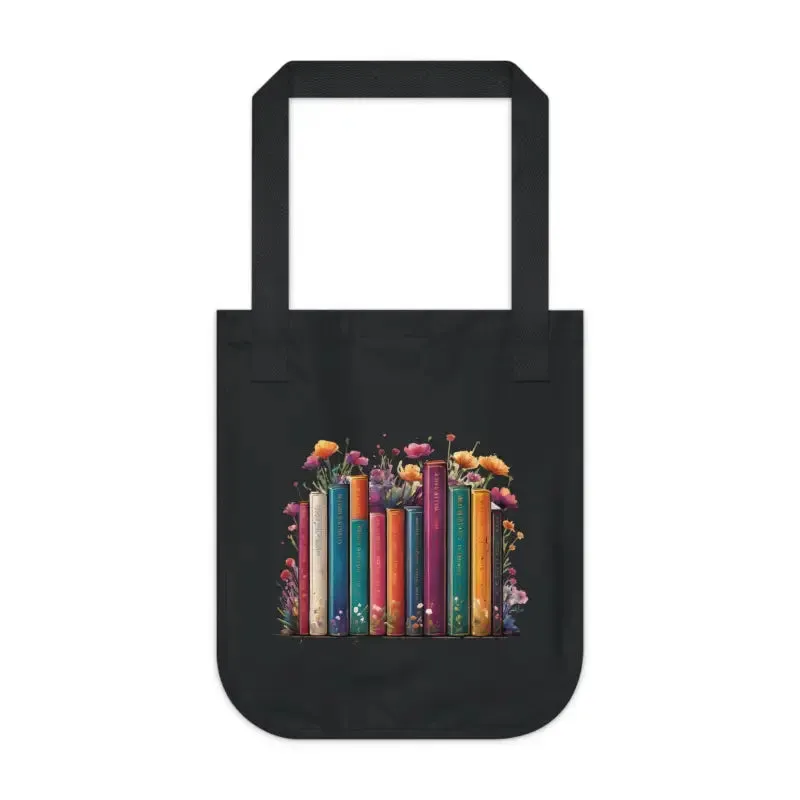 Eco Friendly Tote Bag for Books and Flowers