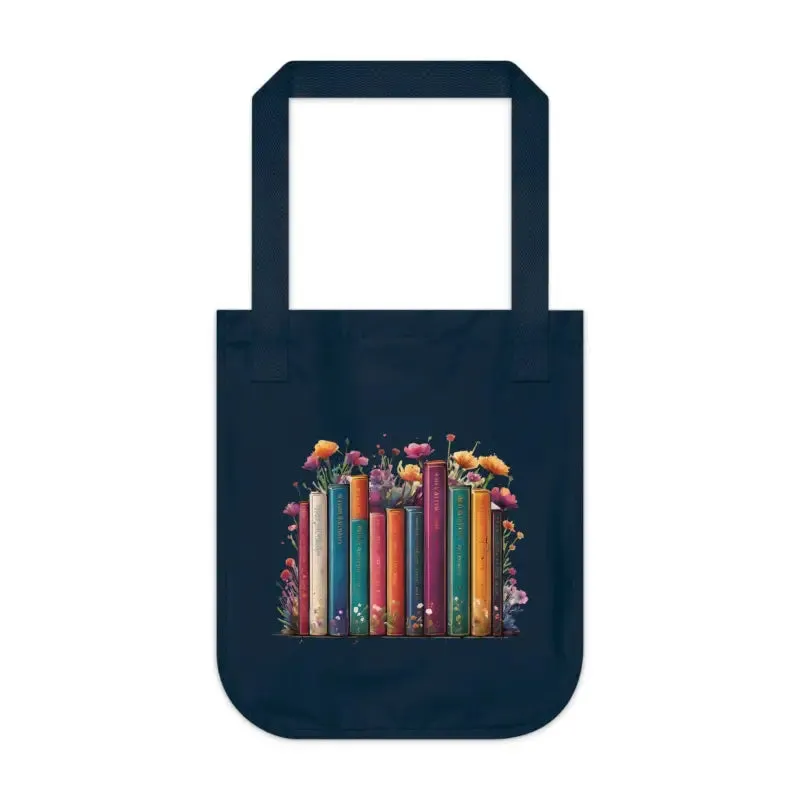 Eco Friendly Tote Bag for Books and Flowers