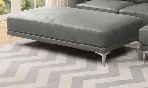 Elegant Ottoman for Stylish Comfort and Relaxation, Faux Leather Enhancing Your Living Space, for Footrest or Additional Seating