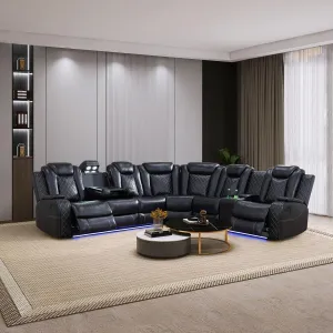 Everest Power Recliner Living Room Set with LED for Living Room, Dormitory, Guest House, Playroom, Airbnb,Apartment
