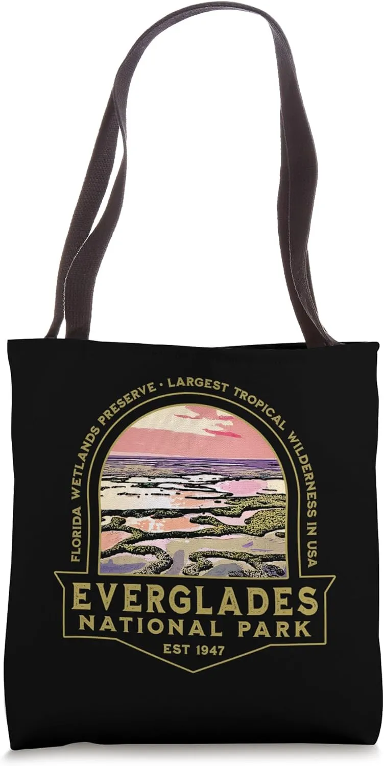 Everglades National Park Florida FL Wetlands Hiking Souvenir Tote Bag
