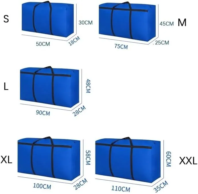 Extra Large Waterproof Moving Luggage Bags Laundry Shopping Bag foldable luggage travel bag Large Capacity Quilt Organizer(XL BLACK)