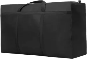 Extra Large Waterproof Moving Luggage Bags Laundry Shopping Bag foldable luggage travel bag Large Capacity Quilt Organizer(XL BLACK)