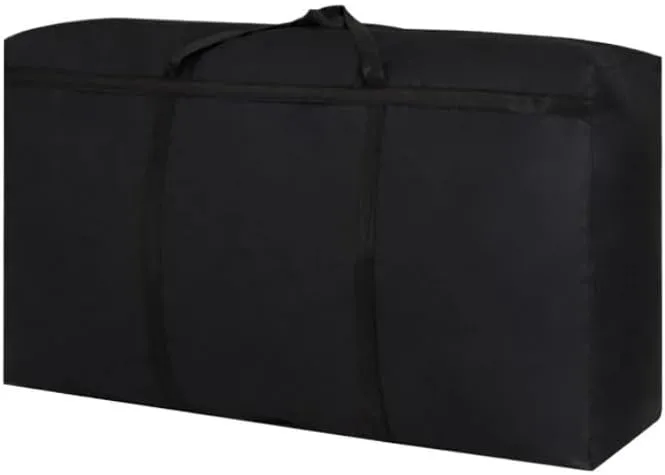 Extra Large Waterproof Moving Luggage Bags Laundry Shopping Bag foldable luggage travel bag Large Capacity Quilt Organizer(XL BLACK)