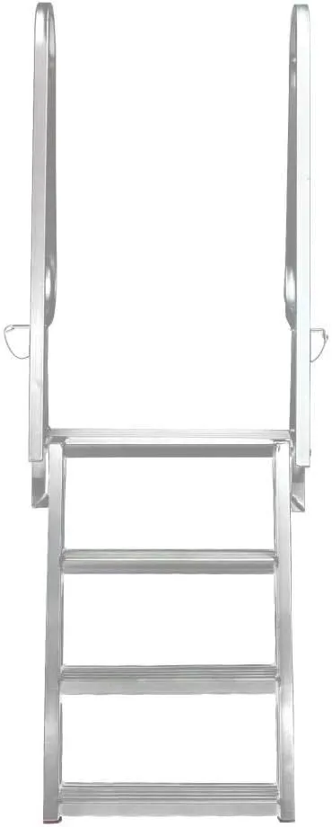 Extreme Max 3005.3913 Deluxe Flip-Up Dock Ladder with Welded Step Assembly - 4-Step