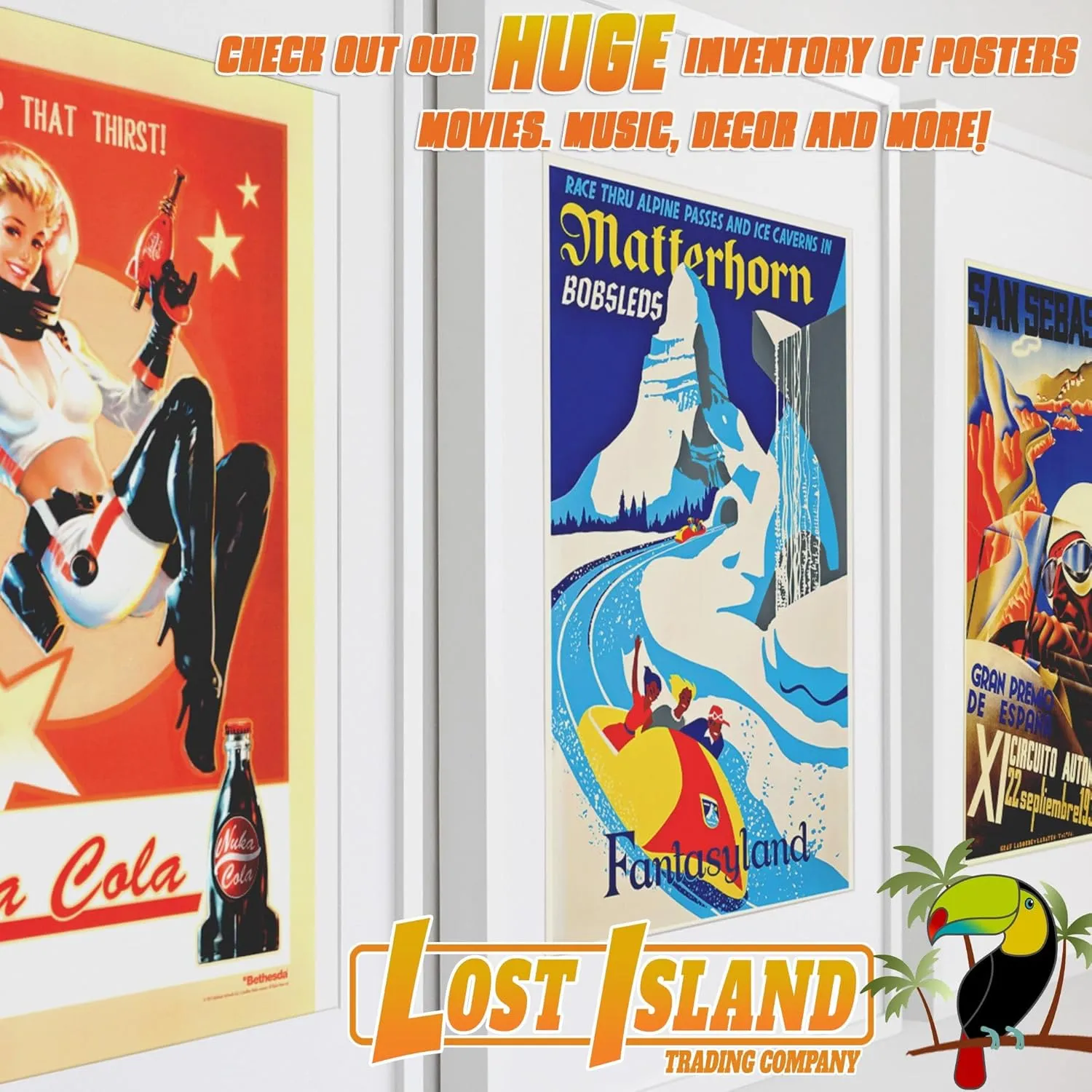 Fallout Poster Nuka Cola Space Girl Pin Up Video Game Poster Gaming (8x12Inches)