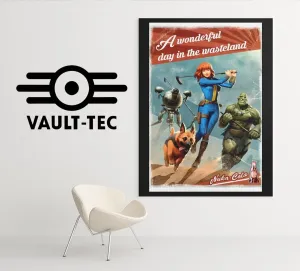 Fallout Poster Nuka Cola Wasteland Pin Up Video Game Poster Gaming Fallout (11x17Inches)
