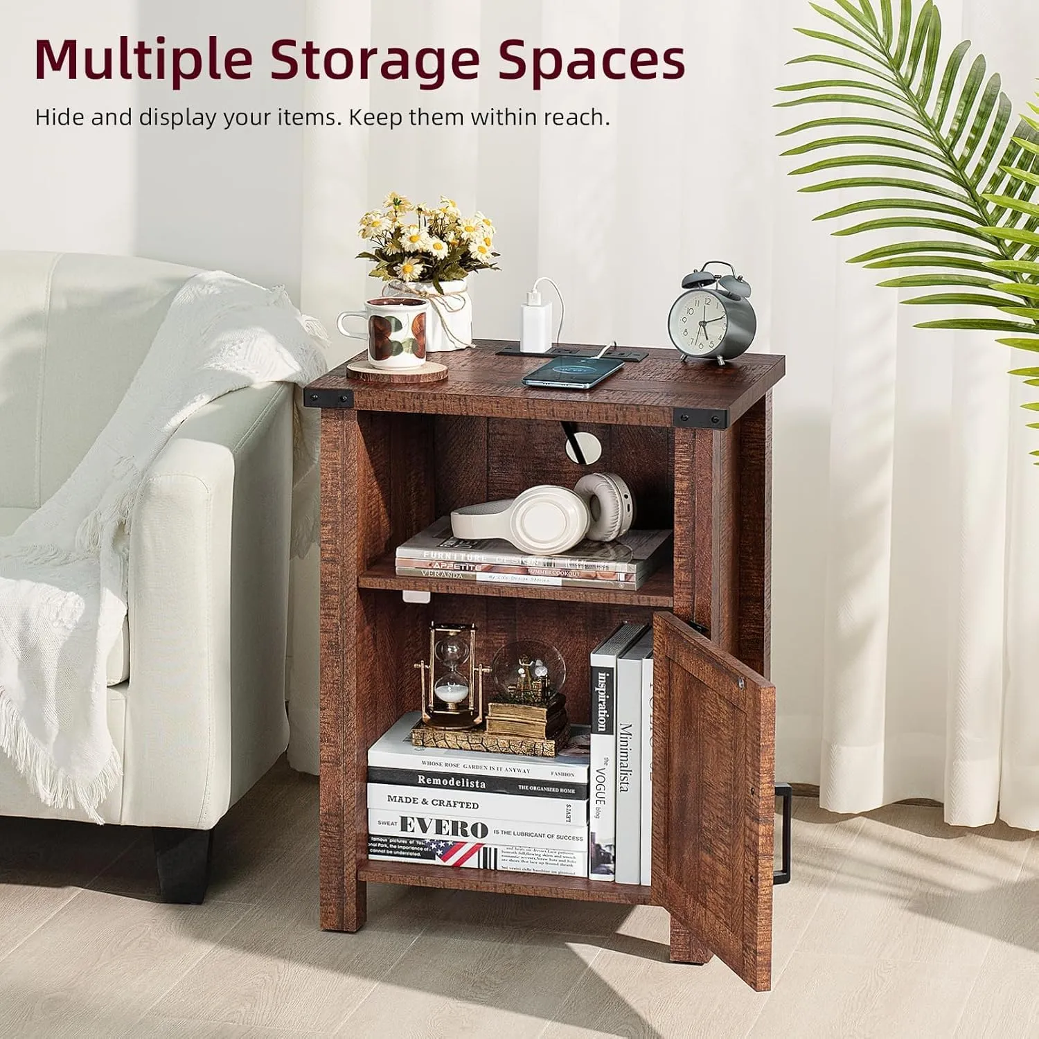 Farmhouse Dresser and Nightstand Sets 3 Piece, Furniture Set 18" Night Stand with Charging Station and 6 Drawers Dressers for Bedroom, 54" Dresser and Nightstand Set for Bedroom, Living Room