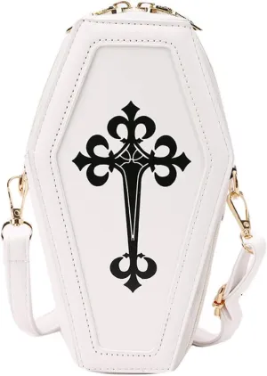 Fashion Coffin Bags for Women Gothic Purse Shoulder Bag Girls Funny halloween purses and handbags Crossbody Bag