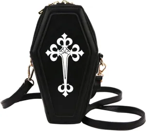 Fashion Coffin Bags for Women Gothic Purse Shoulder Bag Girls Funny halloween purses and handbags Crossbody Bag