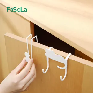 FaSoLa Cat-Shaped Cabinet Door Hooks - Set of 3