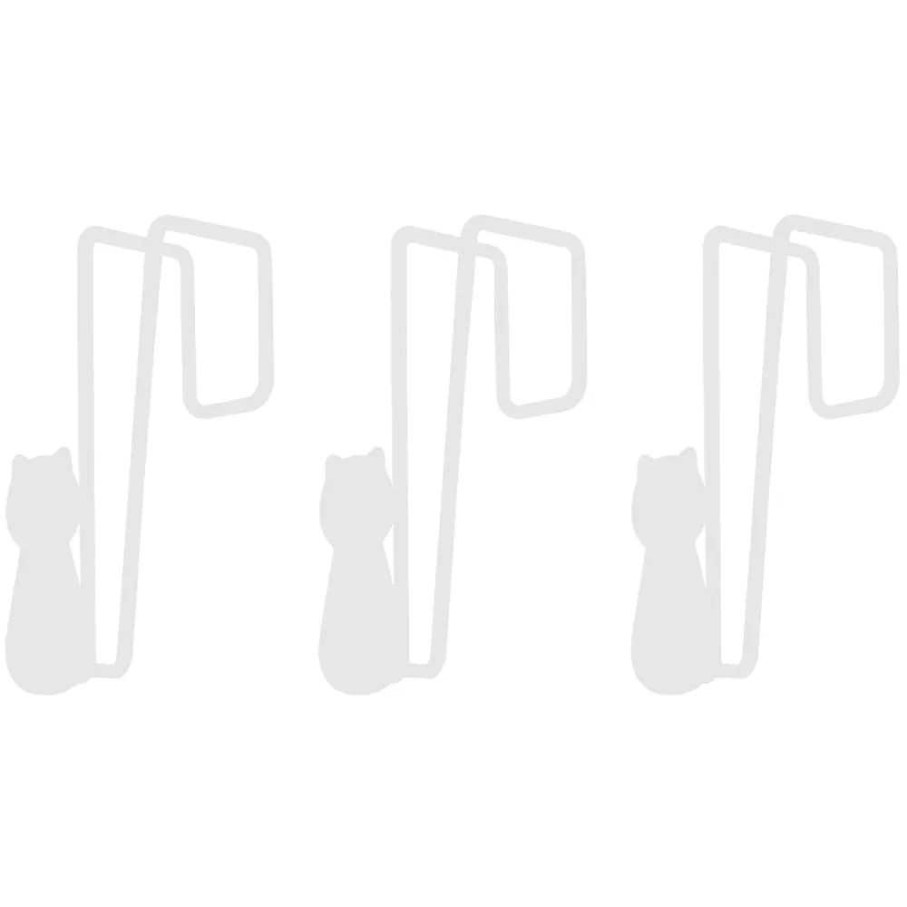 FaSoLa Cat-Shaped Cabinet Door Hooks - Set of 3