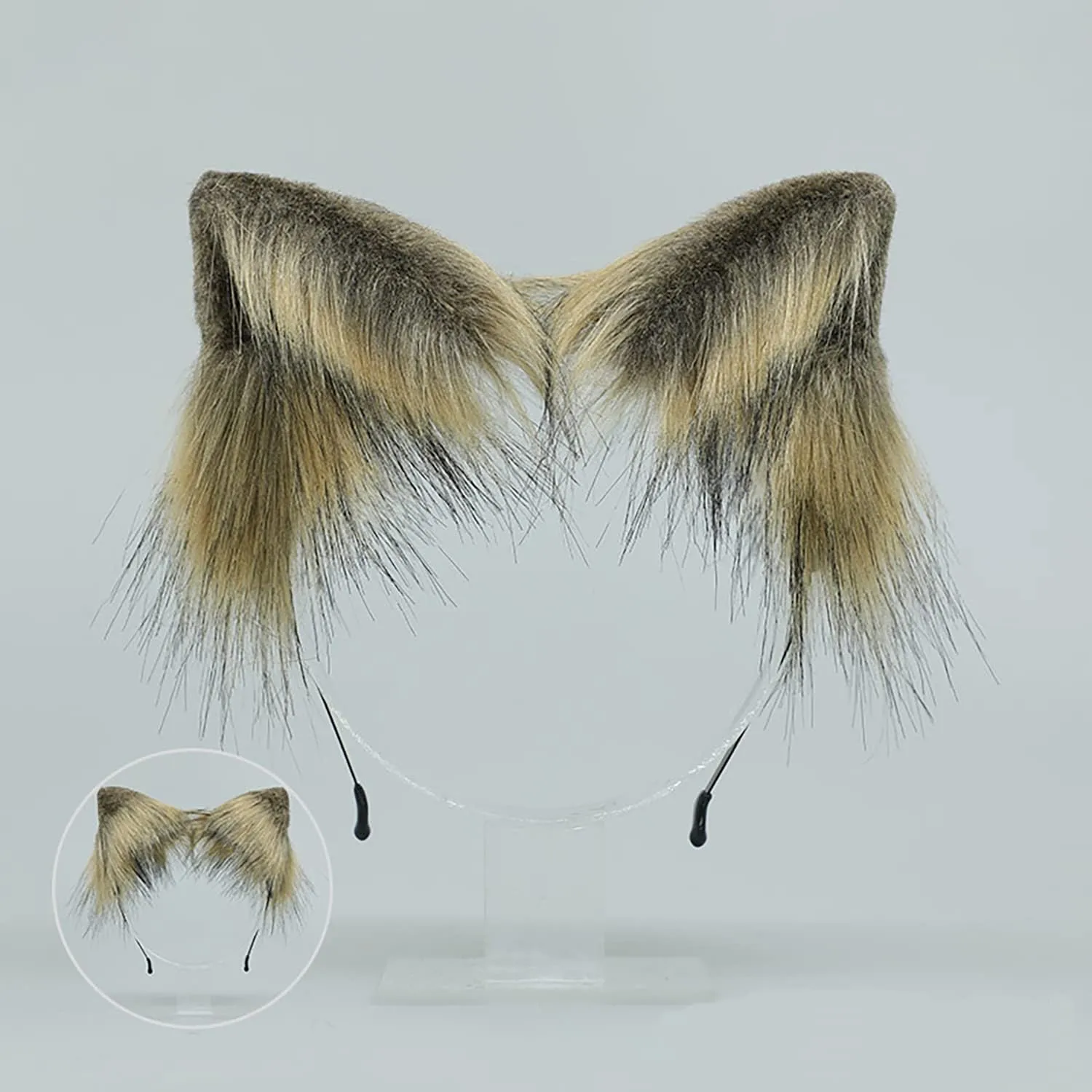 Faylay Wolf/Fox/Cat Ear Cosplay Headwear Girl Accessories Handmade Hairband Furry Ear Faux Fur Headband