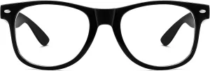 FEISEDY Classic Square Eyewear Frame Clear Lens Retro Nerd Fake Glasses for Men Women Cosplay Costume Eyeglasses B0276