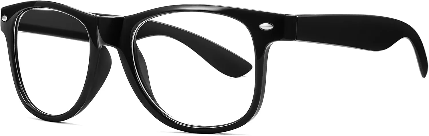 FEISEDY Classic Square Eyewear Frame Clear Lens Retro Nerd Fake Glasses for Men Women Cosplay Costume Eyeglasses B0276