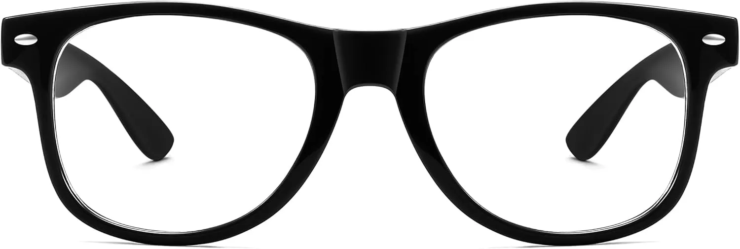 FEISEDY Classic Square Eyewear Frame Clear Lens Retro Nerd Fake Glasses for Men Women Cosplay Costume Eyeglasses B0276