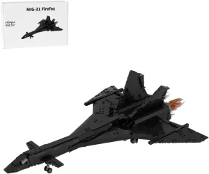 Fighter Jet Building Blocks Model, 1654PCS MOC Creative MIG-31 Firefox Plane Military Aircraft Model Display Set, Collectible Gifts Set for Adults