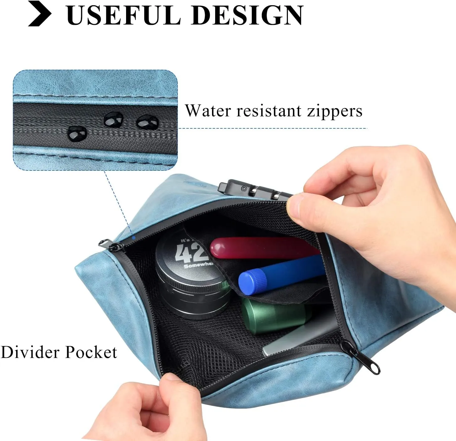 FIREDOG Smell Proof Bag with Lock, 6x9 Odor Proof Pouch Case Container for Travel Stash Storage