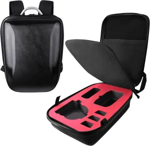 Flip Carrying Case for DJI Flip Fly More Combo,Hard Portable Waterproof Protective Backpack, Storage Travel Bag Support 8 Batteries,RC 2/N3 Remote Controller,Charging Hub and Other Accessories