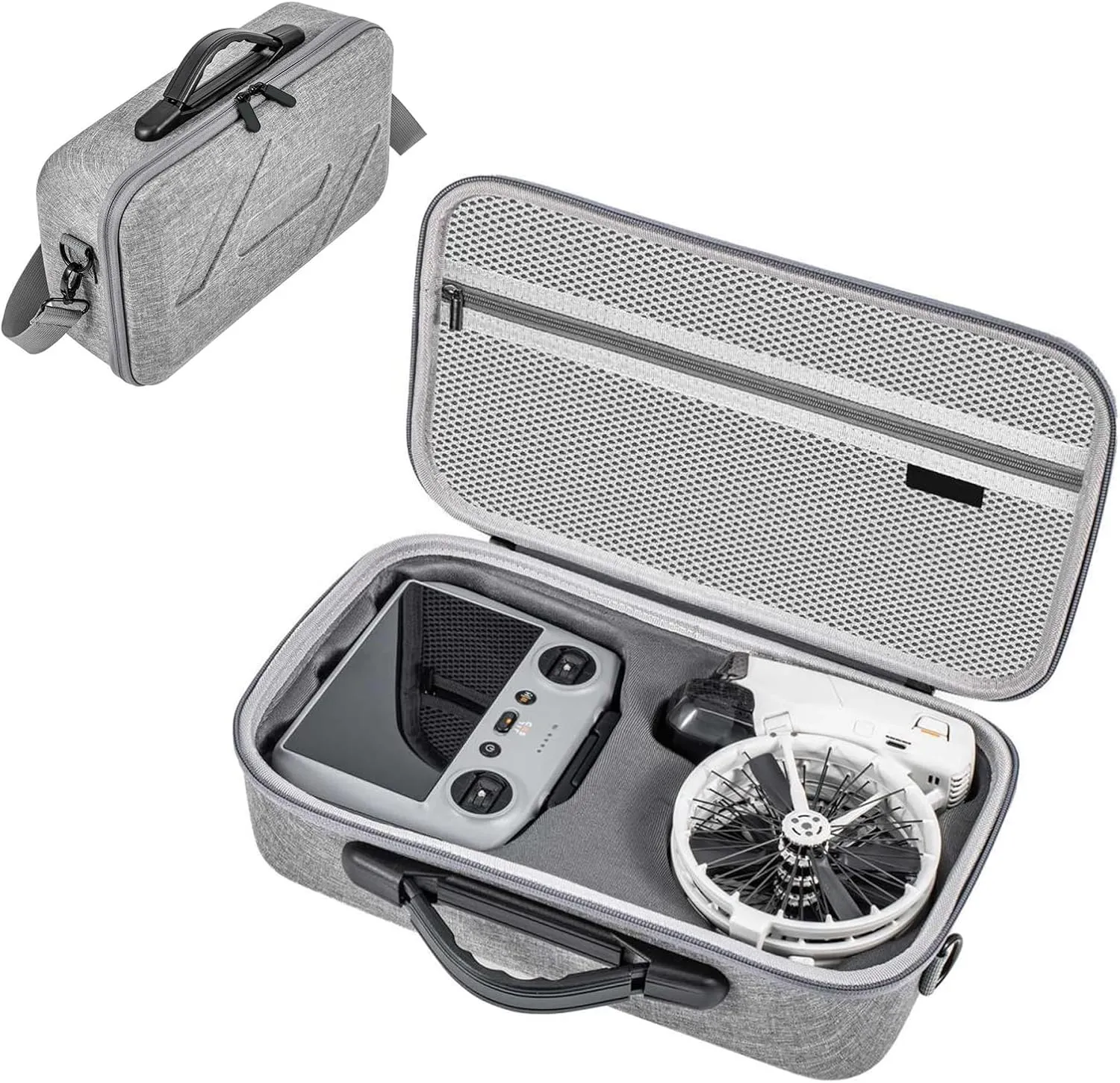 Flip Case, Portable Shoulder Bag Compatible with DJI Flip Fly More Combo, Storage 3 Batteries,RC 2/N3 Remote Controller Handbag Drone Accessories