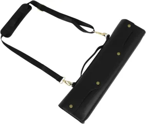 Flute Bag,Wind Instrument Storage Case,Synthetic Leather,Sturdy with Shoulder Strap Stylish Flute Storage Bag Flute Case, for 17 Hole