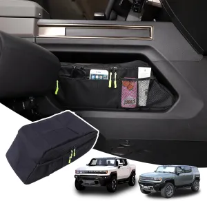for Hummer EV Accessories Lower Center Console Organizer Gear Box Shift Panel Side Storage Tool Bag for Hummer EV SUV Pickup 2024 2025  Console Organizer Storage Bag Solution (Foldable)