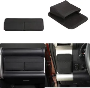 For Toyota FJ Cruiser 2007-2021 car center console side outlet storage bag trunk storage box (Main driver   co-pilot storage bag)