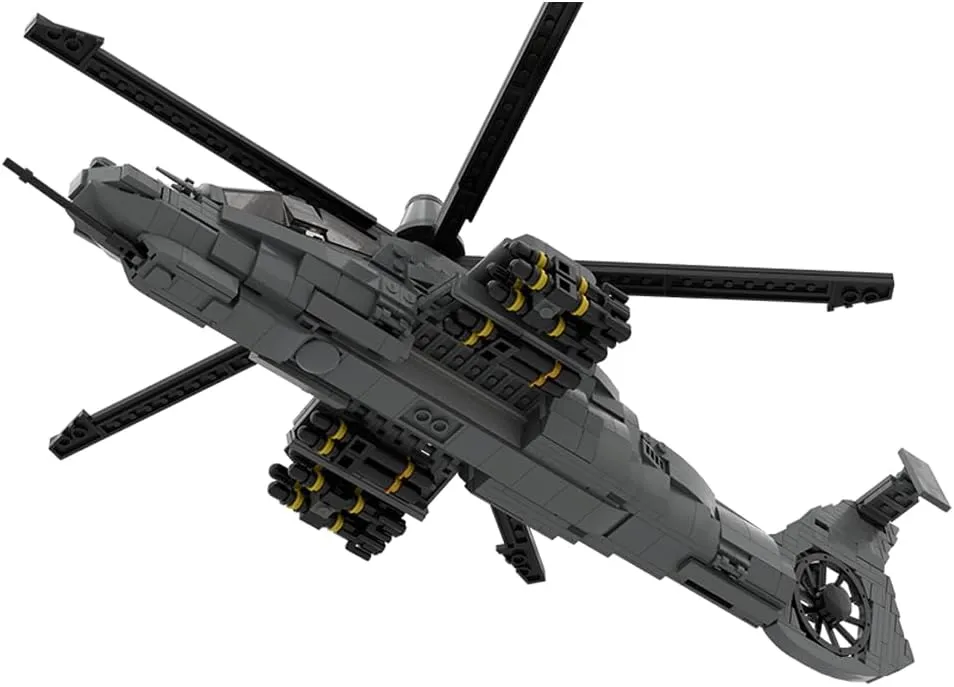 FunXylophy 1/35 Scale RAH-66 Comanche Military Stealth Helicopters Building Blocks, Collectible Military-Themed Model to Build and Display, Great Gift for Military Fans (952PCS)