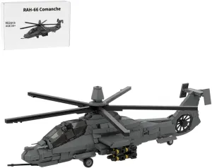 FunXylophy 1/35 Scale RAH-66 Comanche Military Stealth Helicopters Building Blocks, Collectible Military-Themed Model to Build and Display, Great Gift for Military Fans (952PCS)