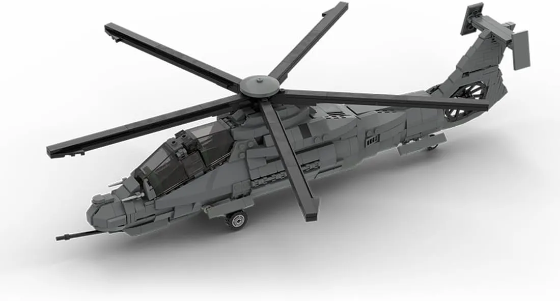 FunXylophy 1/35 Scale RAH-66 Comanche Military Stealth Helicopters Building Blocks, Collectible Military-Themed Model to Build and Display, Great Gift for Military Fans (952PCS)