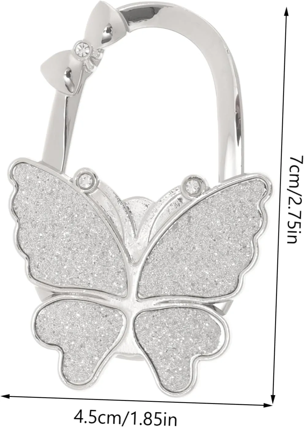 Gadpiparty Decorative Bag Hook Purse Hanger for Desk Stylish Butterfly Office Accessory Foldable