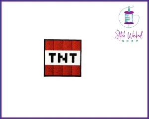 Gamers TNT Dynamite Block, Fully Embroidered Patch