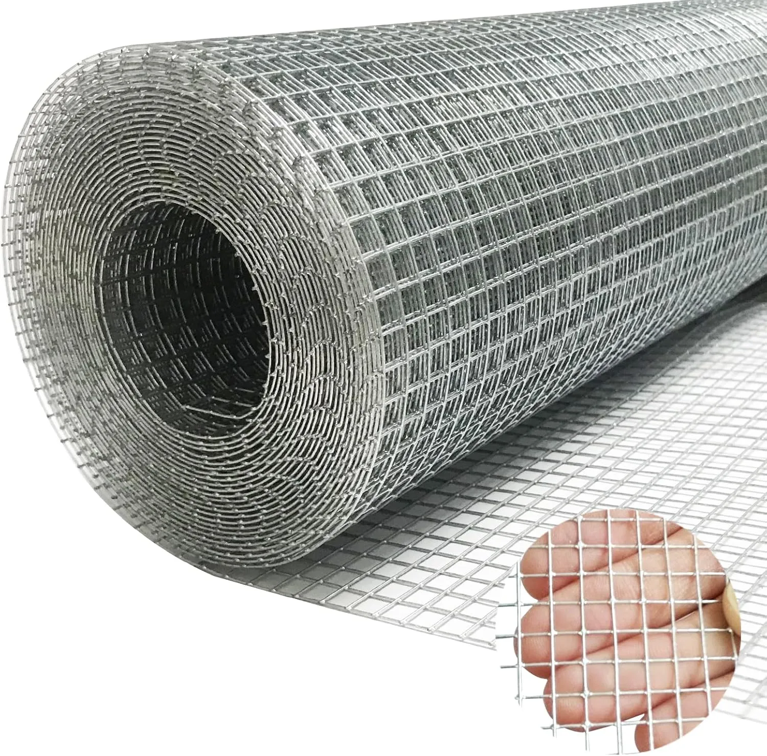 GARDEN & HOME Hardware Cloth 1/4 Inch 16in X 20ft,23 Gauge Hot Dip Galvanized After Welded Cage Mesh Roll Square Chicken Wire Netting Rabbit Fence Snake Fencing Rodent Animals Weasel Raccoons