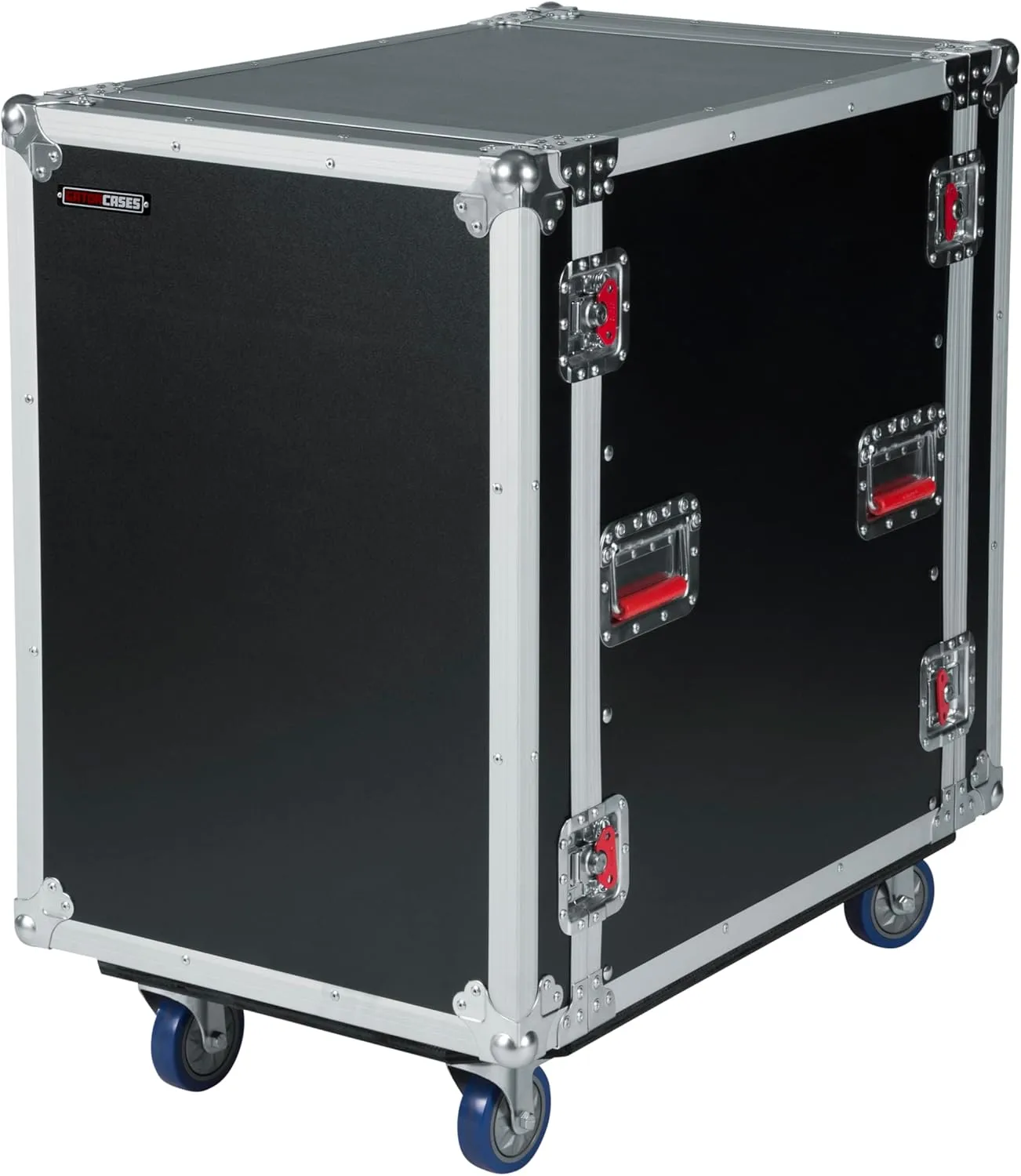 Gator Cases G-TOUR Series Deep Audio Road Rack with Heavy-Duty Casters and Tour Grade Hardware, 24" Rackable Depth, 16U (G-TOUR 16U CAST)
