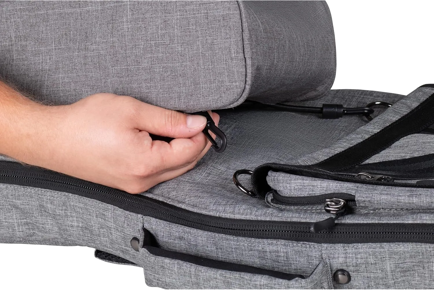 Gator Cases Transit Series Add-On Accessory Gear Bag, Grey Exterior (GT-1407-GRY)