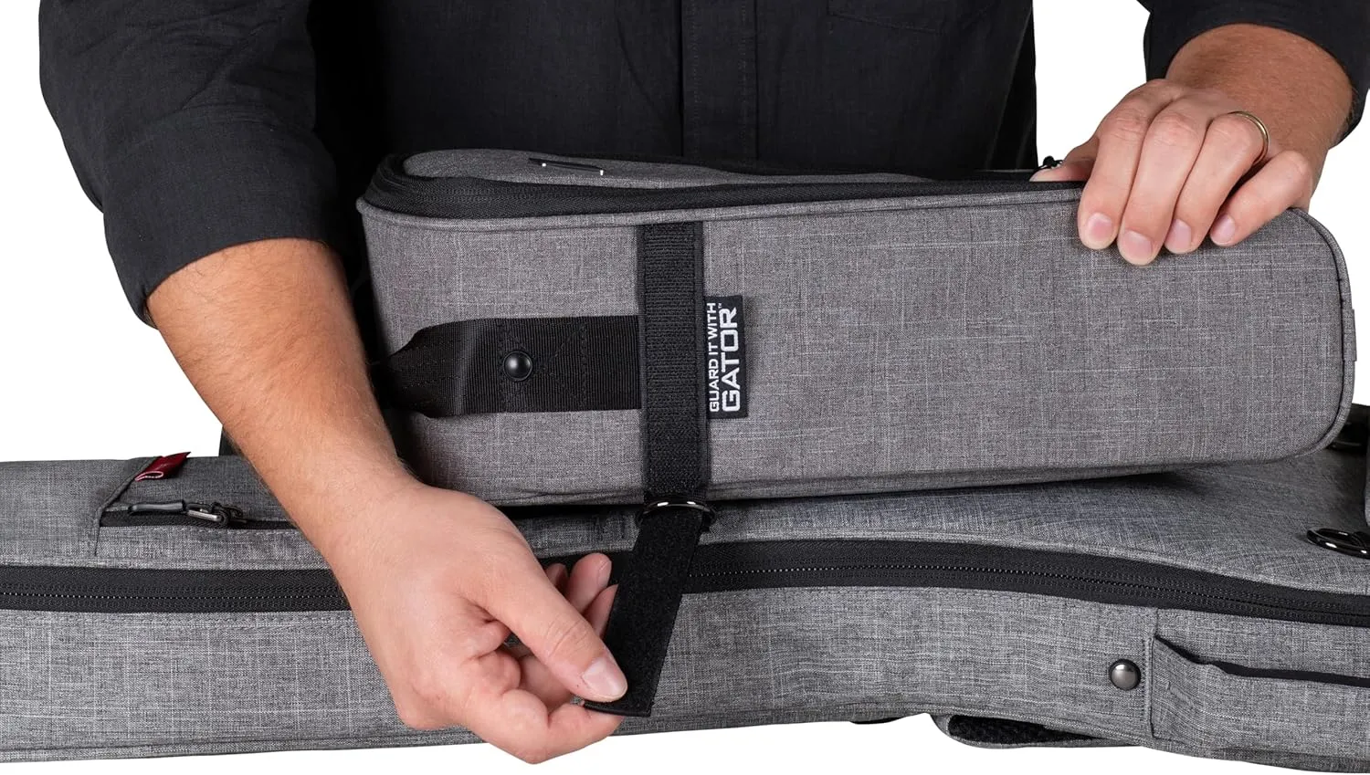 Gator Cases Transit Series Add-On Accessory Gear Bag, Grey Exterior (GT-1407-GRY)