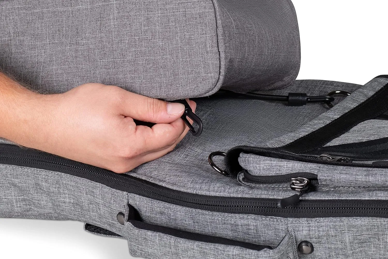 Gator Cases Transit Series Add-On Accessory Gear Bag, Grey Exterior (GT-1407-GRY)