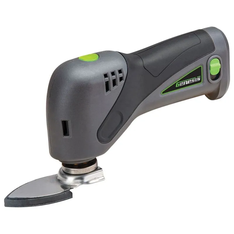 Genesis GLMT08B 8-Volt Li-Ion Cordless Oscillating Tool with Battery Pack, Charg