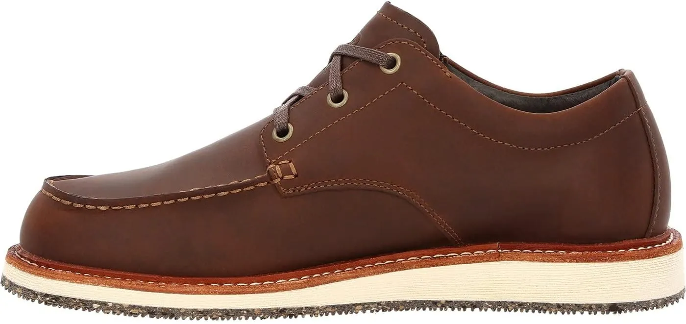 Georgia Boot Mens Small Batch Lace Up Casual Shoes - Brown