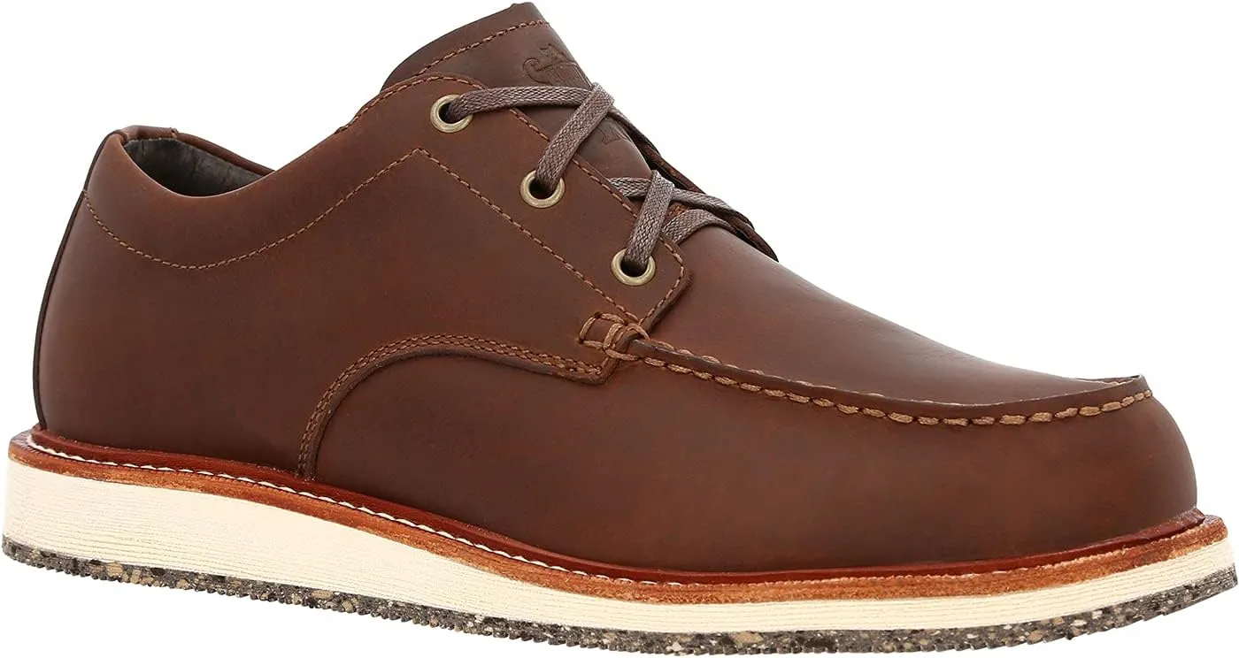Georgia Boot Mens Small Batch Lace Up Casual Shoes - Brown