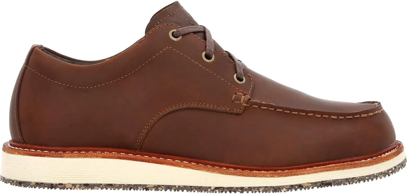 Georgia Boot Mens Small Batch Lace Up Casual Shoes - Brown