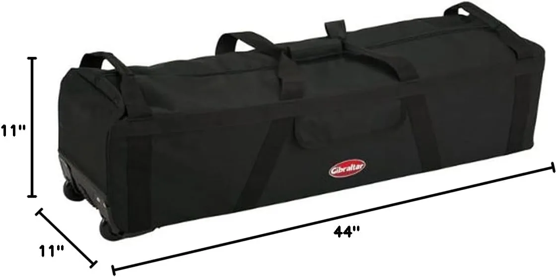 Gibraltar GHLTB Long Hardware Bag with Wheels,Black