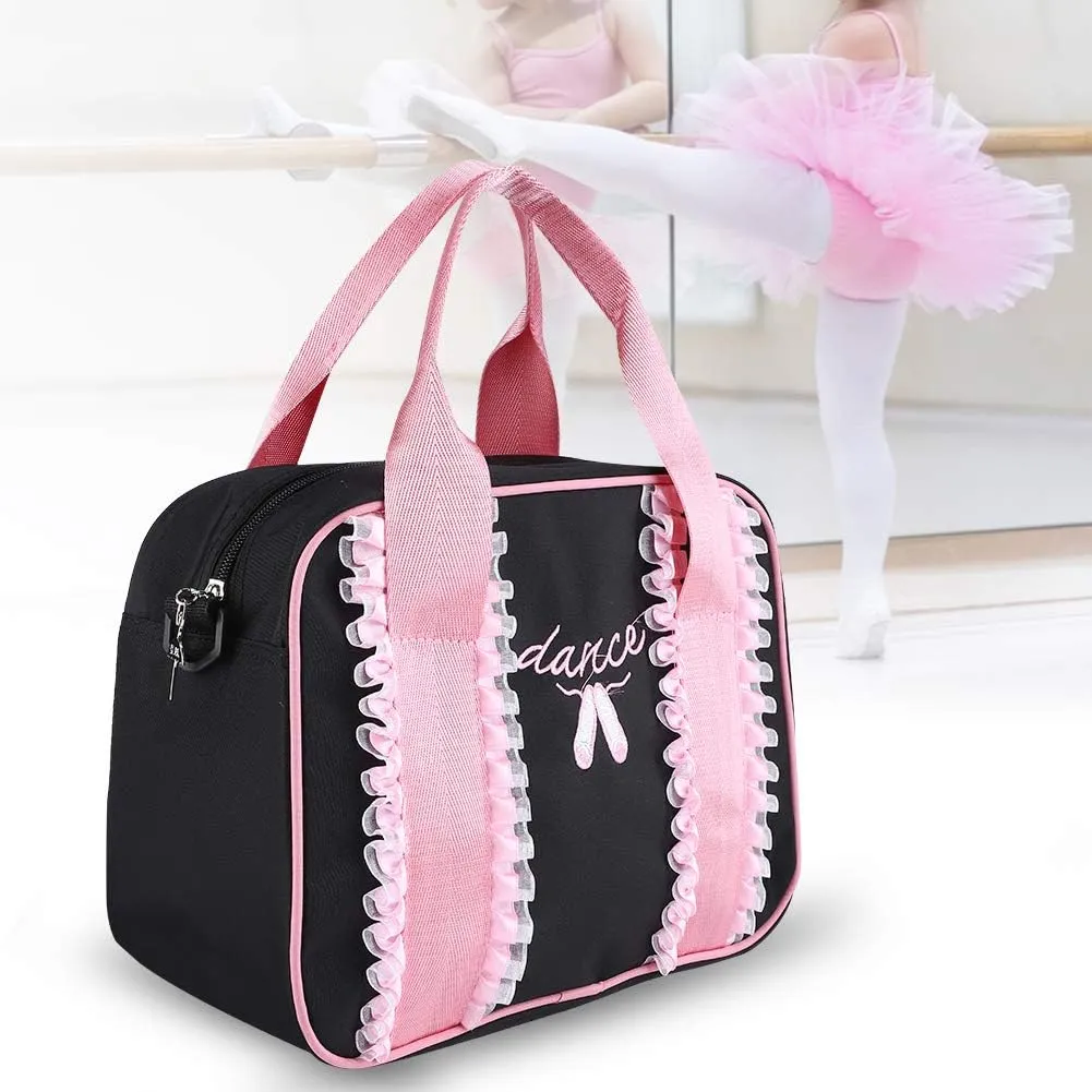 Girls Ballet Bag, Girls Ballet Dance Kids handbag Single Shoulder Sports Zipper Bag Tote