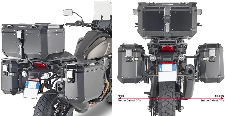 Givi Motorcycle Side Case Carrier PL One-Fit MonokeyCam