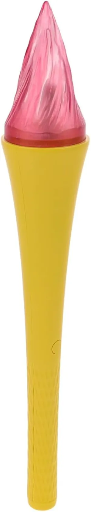 Glowing Fake Torch Plastic Prop Luminous Magics Wand for Games Sports Competition Cosplay Themed Party -mpics Party Decorations Yellow