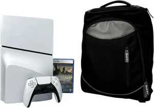 Good E's Travel Storage Backpack Compatible with PS5 Carrying Case Game Bag, Black