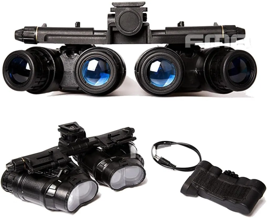 GPNVG18 Night Vision Goggles Military Tactical, Four-Tube Binocular Night Vision Goggles Mount Cosplay Prop