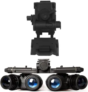 GPNVG18 Night Vision Goggles with Night Vision Mount, Four-Tube Binocular Mount Hunting Night Vision Goggles Cosplay Prop-Black